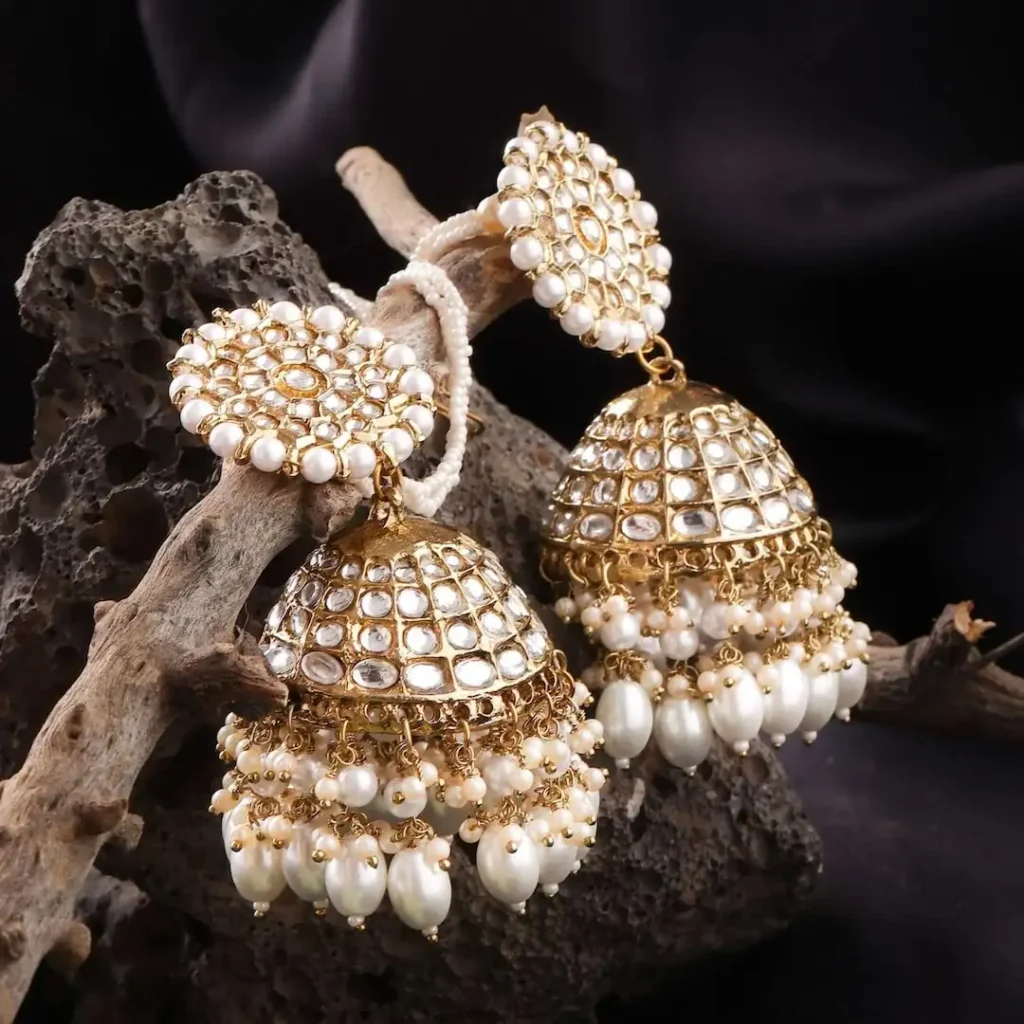 How to Style Gold Plated Earrings Online with Indian Ethnic Wear