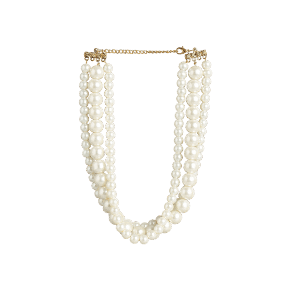 Shweta Gold Plated All Pearl Necklace