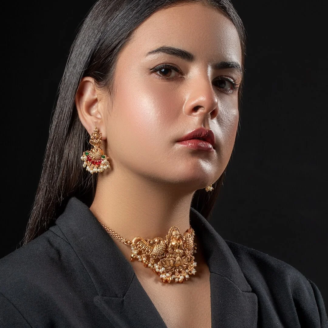 Padma Priya Gold Plated Choker Set