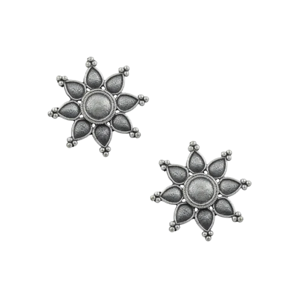 Make a bold statement with large sterling silver hoops earrings.