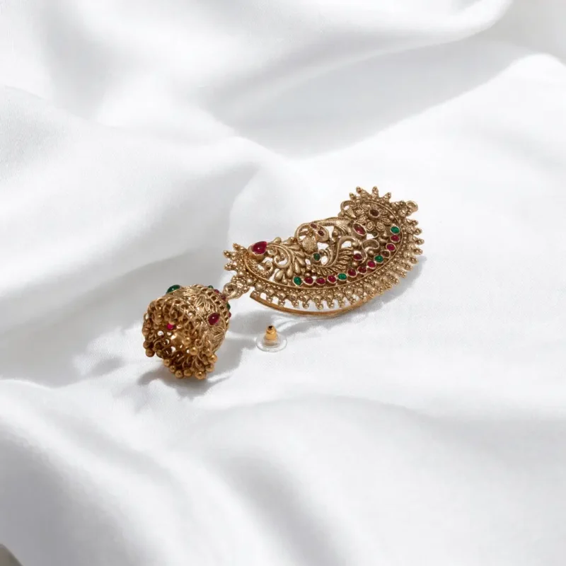 ear cuff earrings for wedding - Ruhratna