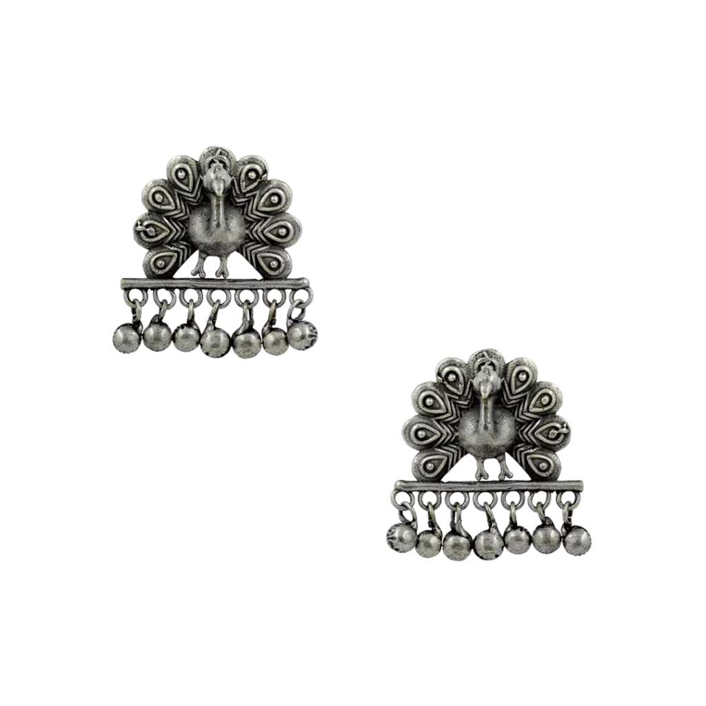 Discover the Timeless Allure of Mohana Silver Oxidised Earrings
