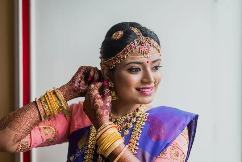 Polki Chandbali Earrings
