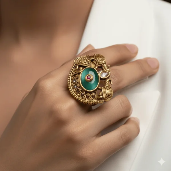 Gajraaj – Elephant Heritage Statement Ring