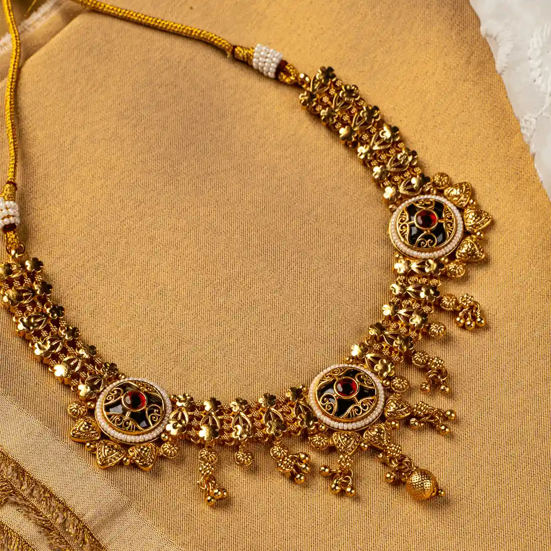 Rudrani – Temple Heritage Statement Necklace Set