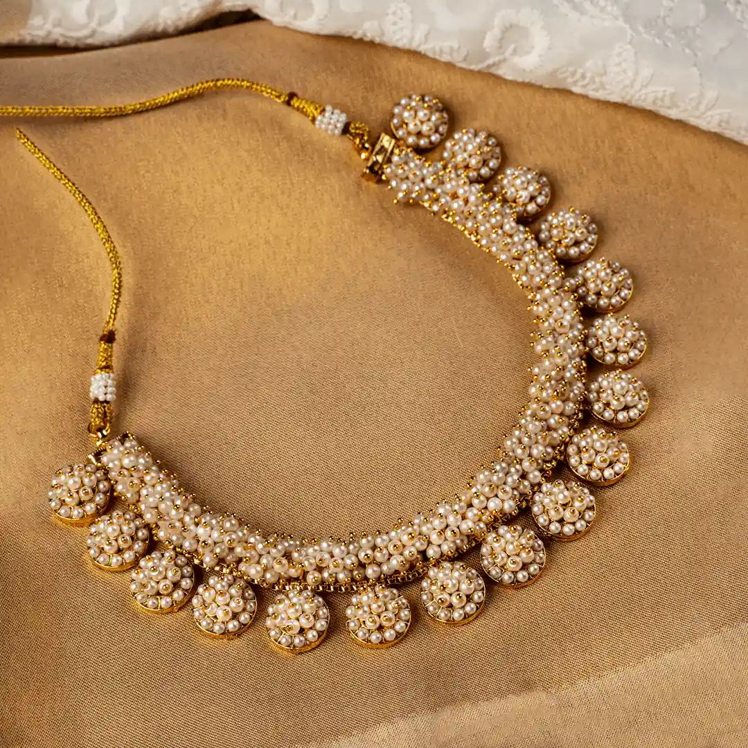 Mrinalini – Pearl Embellished Festive Choker Set