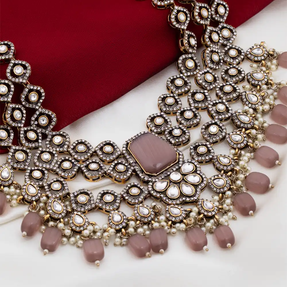 Gulnaar – Blush Kundan Bridal Statement Set Gulnaar – Blush Kundan Bridal Statement Set