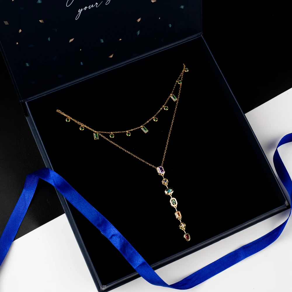 Verdant Harmony Layered Necklace