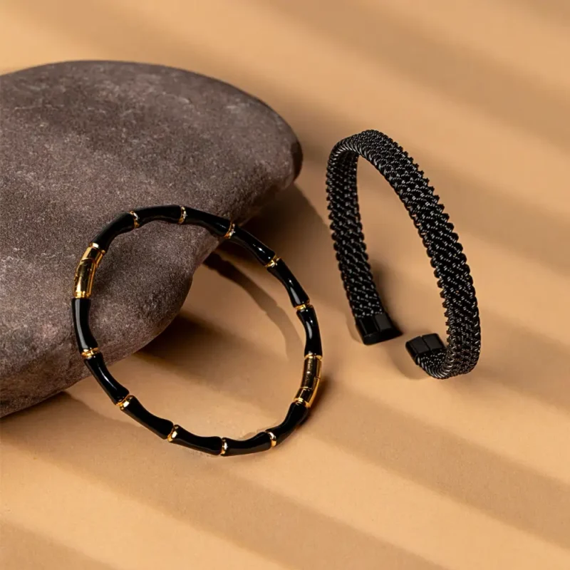 Midnight Bond couple bracelet set gifts for him and her